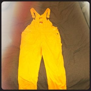 DICKIE’S YELLOW OVERALLS
